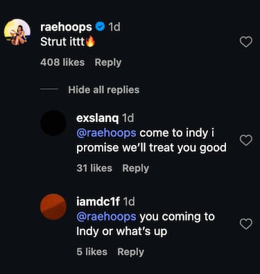 Rae Burrell to the Fever? Caitlin Clark post sparks fan speculation 