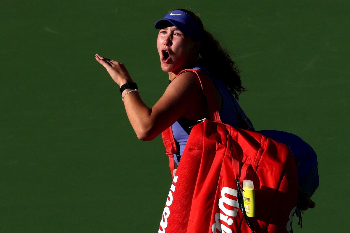 Mirra Andreeva curses at crowd after succumbing to pressure of Indian Wells title defense