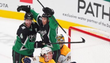 Sizzling Stars stay hot, down Predators in OT to tie franchise record for consecutive wins