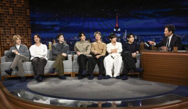 BTS on 'The Tonight Show with Jimmy Fallon.'