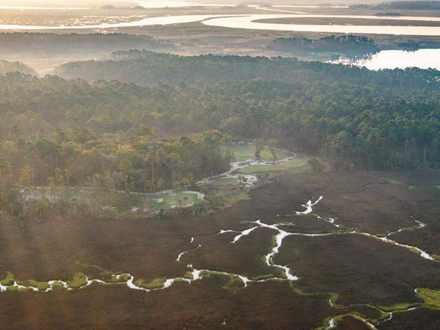 The newest golf course for Palmetto Bluff was designed to blend in with the natural beauty of the Lowcountry. Small greens are woven through pine forest, live oak groves, maritime forests and salt marshes.
