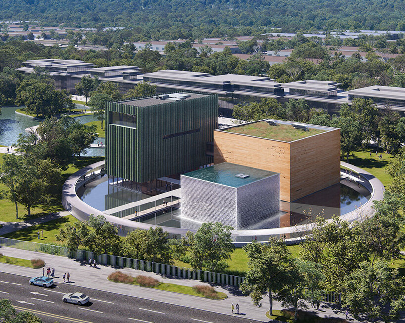 OPEN's 'shede culture museum' is shaped from rammed-earth, glass and bronze - 2