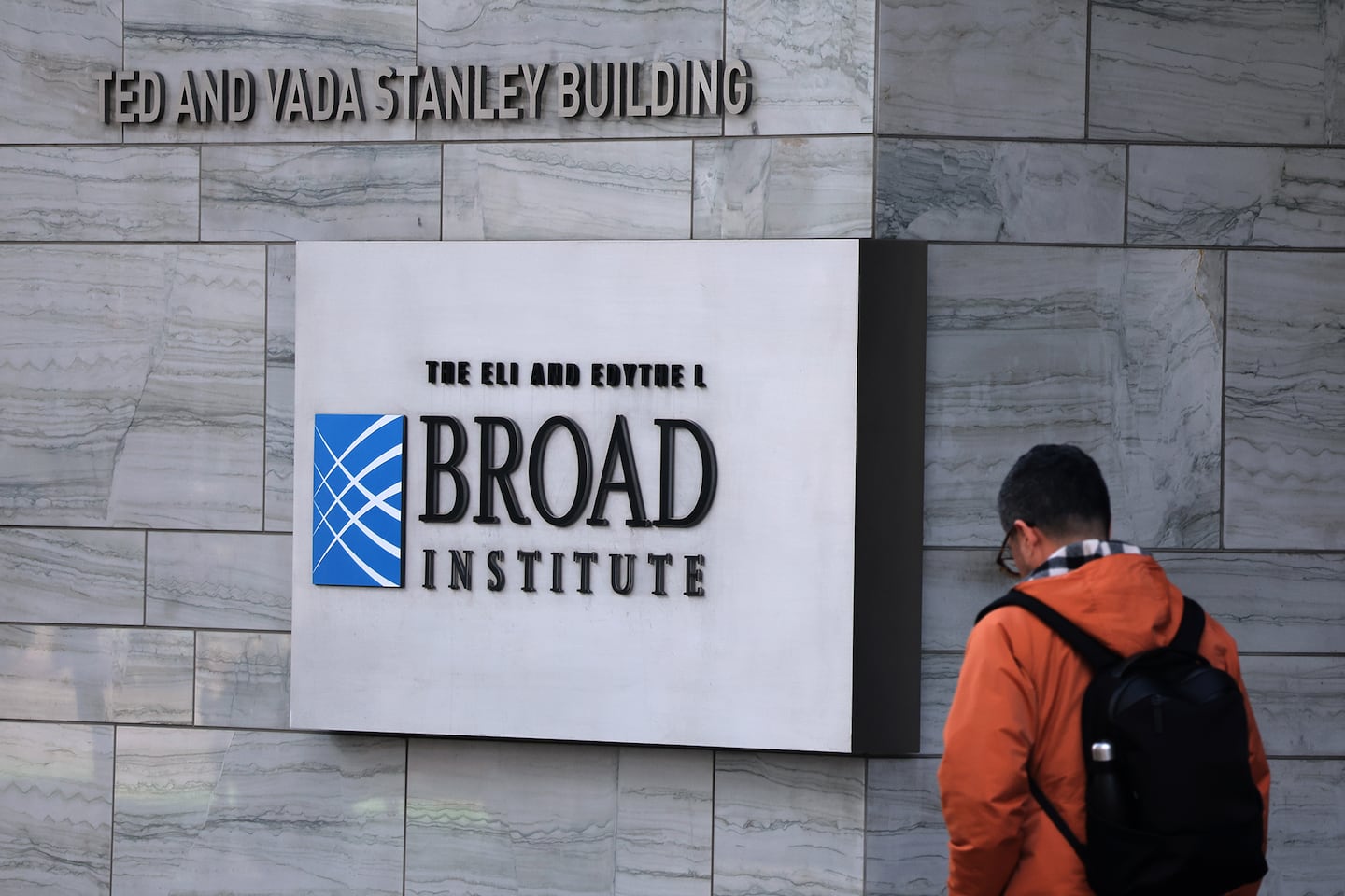The Ted and Vada Stanley Building at the Broad Institute on Ames Street in Cambridge.
