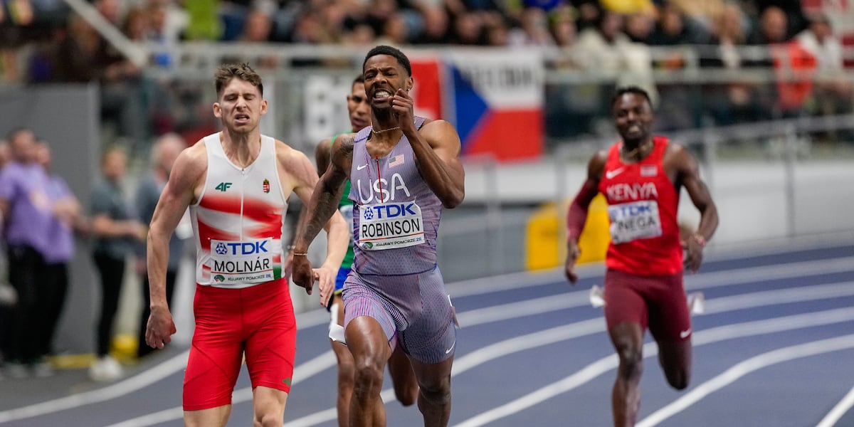 Rickards grad wins World Indoor Championship with 4x400M relay team