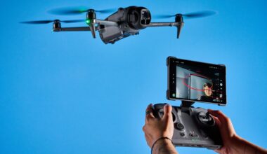 A dark grey DJI Mavic 4 Pro drone