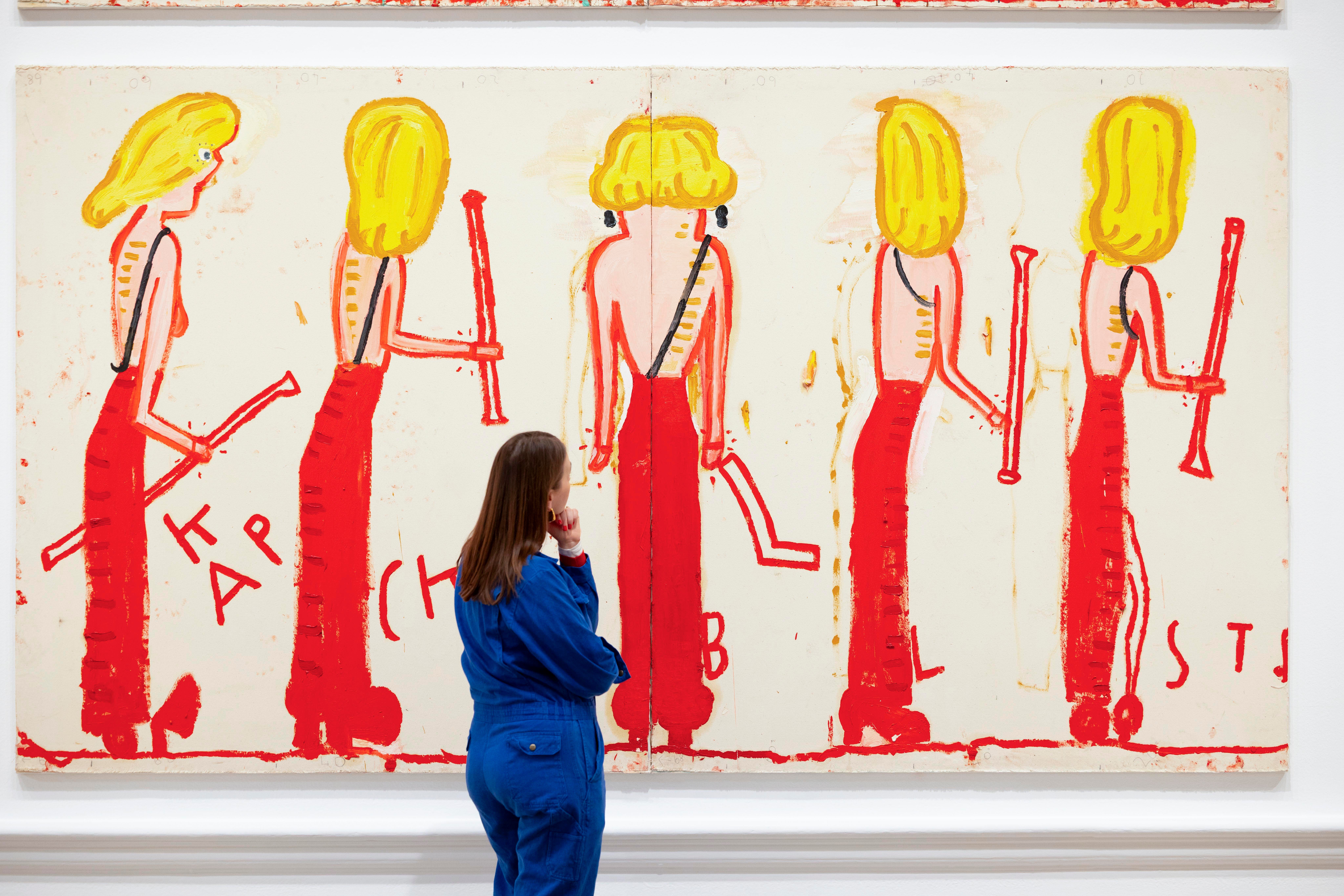 Rose Wylie's Nicole Kidman-inspired painting in her Royal Academy show