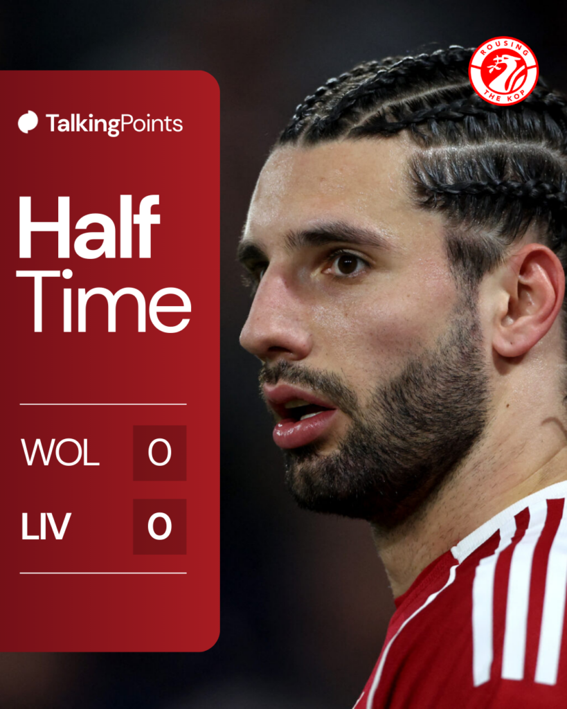 Dominik Szoboszlai pictured during Liverpool's Premier League match against Wolverhampton Wanderers at Molineux (Credit: Getty Images).