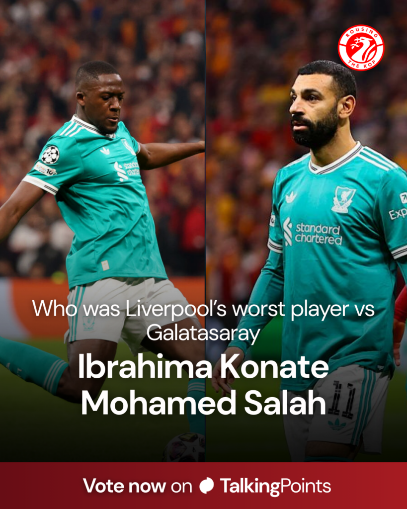 Ibrahima Konate during Galatasaray AS v Liverpool FC - UEFA Champions League 2025/26 Round of 16 First Leg. Mohamed Salah pictured during Galatasaray v Liverpool - UEFA Champions League.