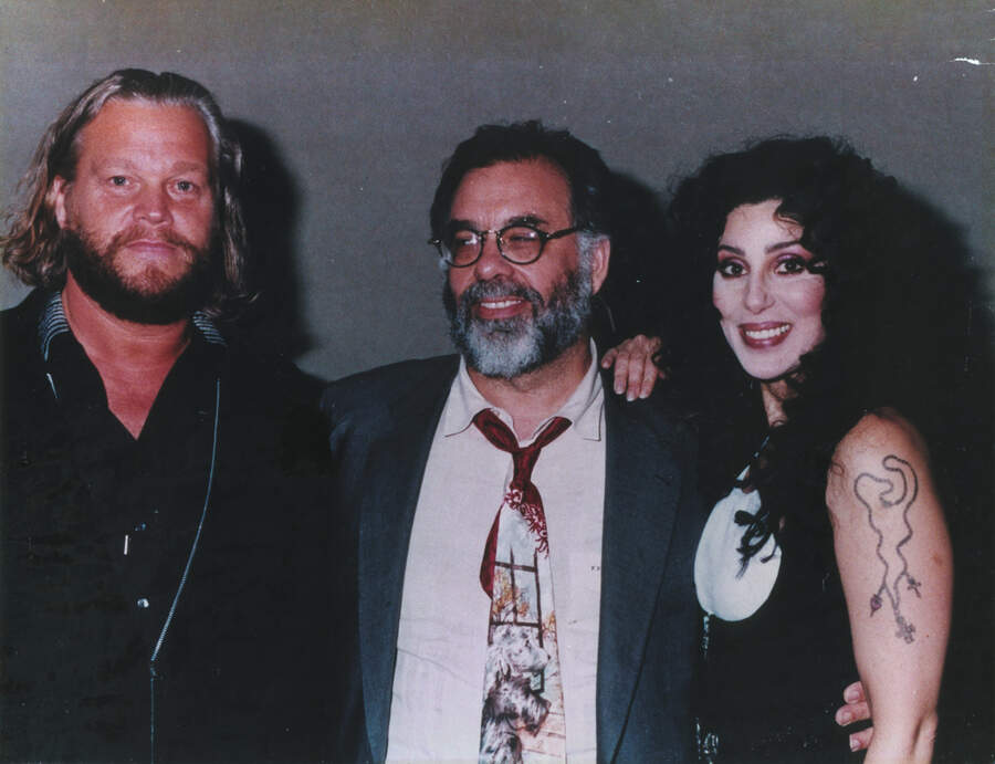 Danny Francis with Francis Ford Coppola and Cher