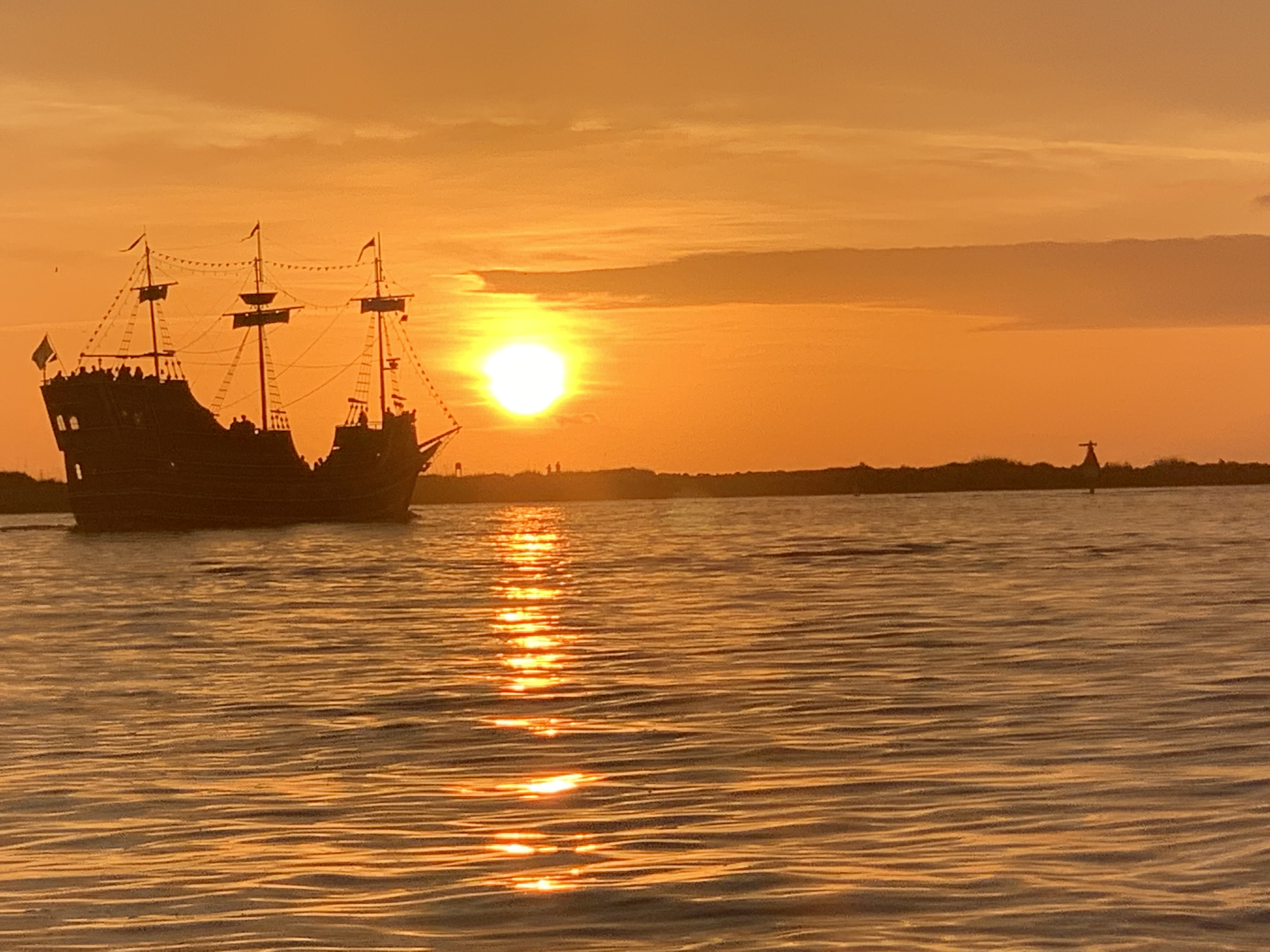 The Pirate Ship, a popular cruise for families, sails daily...