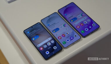 Samsung Galaxy S26 series showing screens