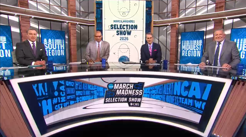 CBS avoids pleasantries, gets right into bracket reveal during Selection Show