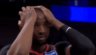 Jonathan Kuminga accidentally made one of NBA’s longest shots ever, and his reaction was perfect