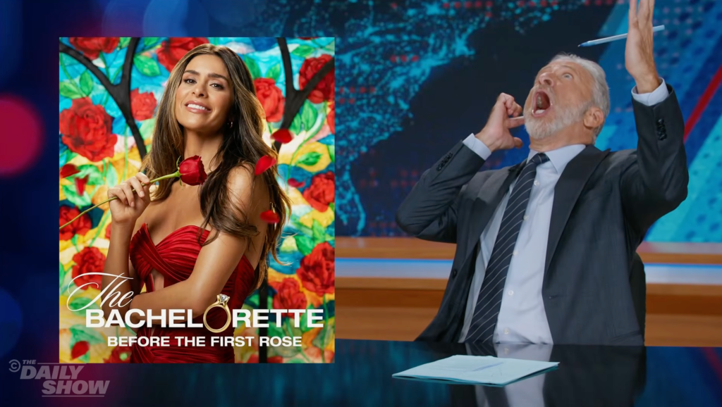 Jon Stewart Jokes About New 'Bachelorette' Season Scandal
