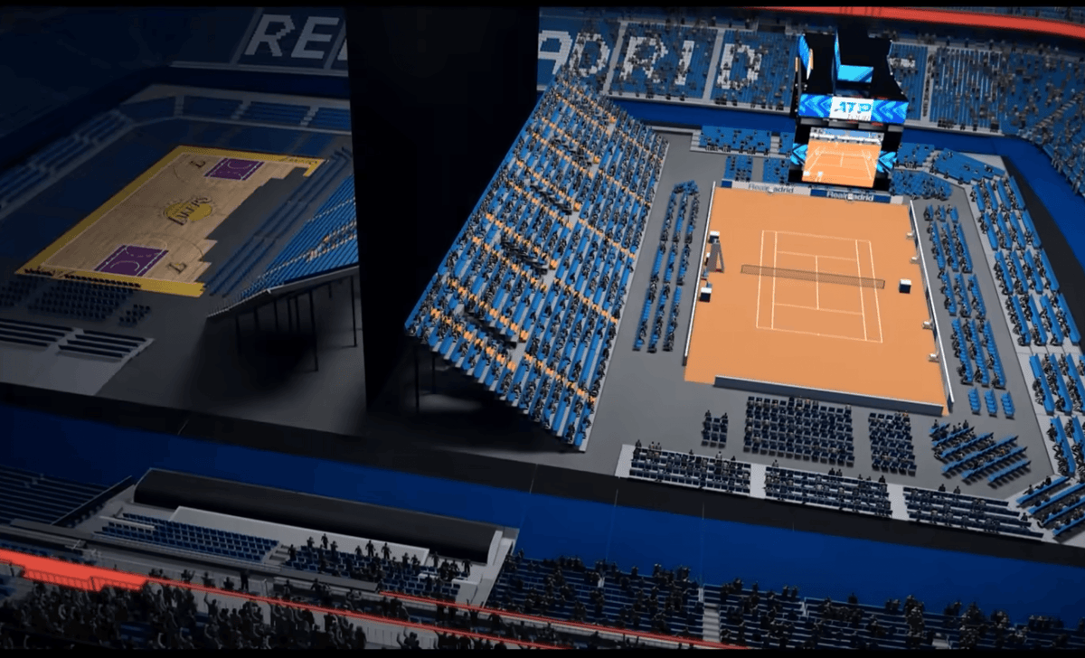 Real Madrid will transform Bernabéu from soccer pitch to tennis courts for Madrid Open