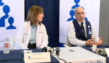 Boone Health officials hold a press conference on March 30, to discuss a split with Missouri Heart.