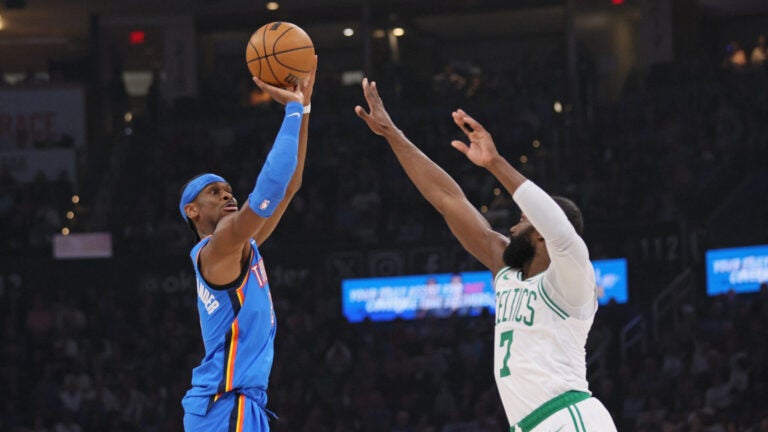 Celtics Thunder Shai Gilgeous-Alexander Jaylen Brown