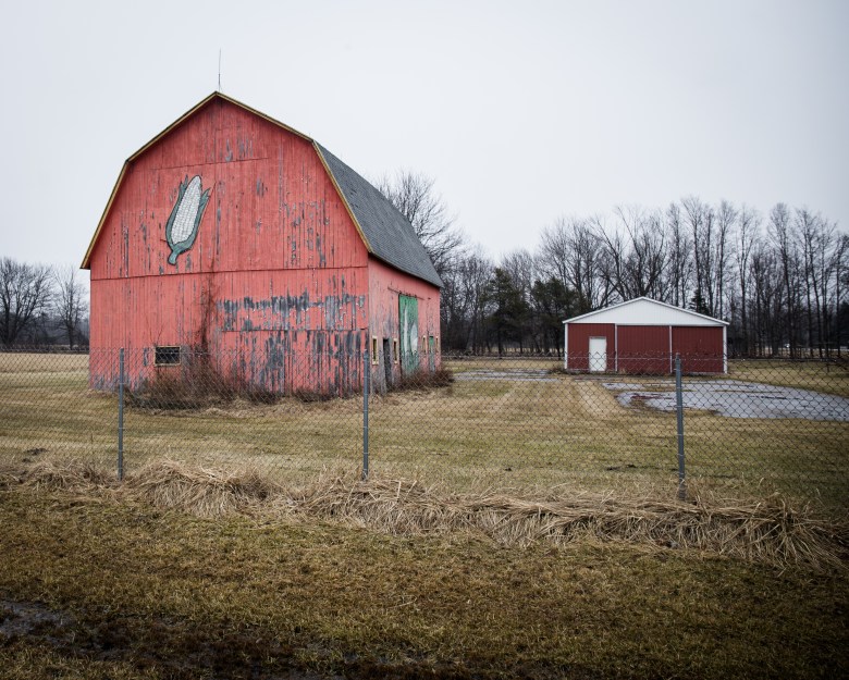 A red barn in St. Clair County on Thursday, March 5, 2026.