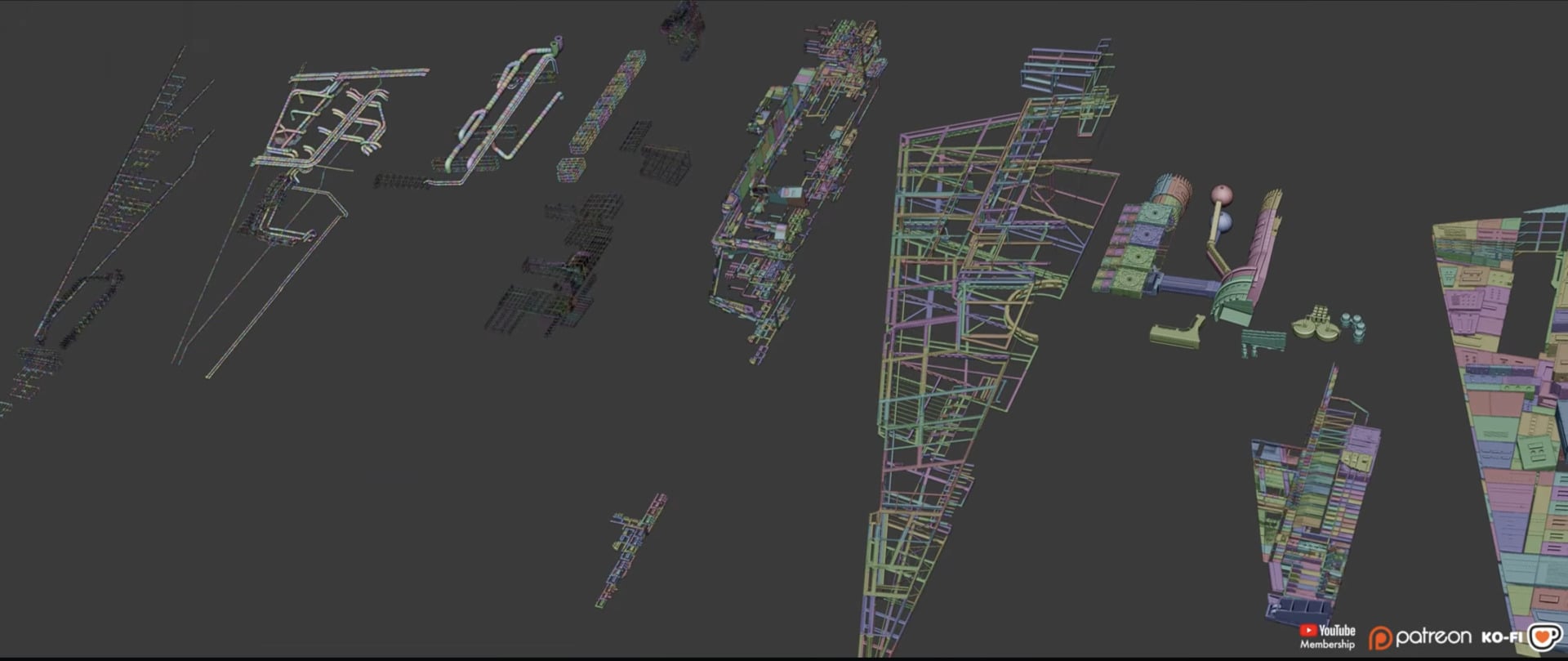 Star Destroyer model in Blender