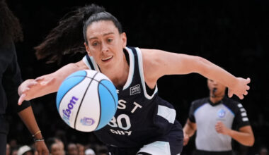 Liberty forward Breanna Stewart was chasing another title in Unrivaled on Wednesday, shortly after confirming she and the rest of the WNBA players were “united” in their quest to hold out for more in the ongoing CBA negotiations. Photo: Frank Franklin II/AP