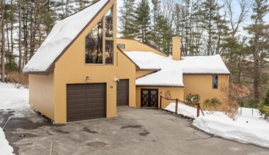 Something to treasure during a winter like this: Separate garages for two vehicles.