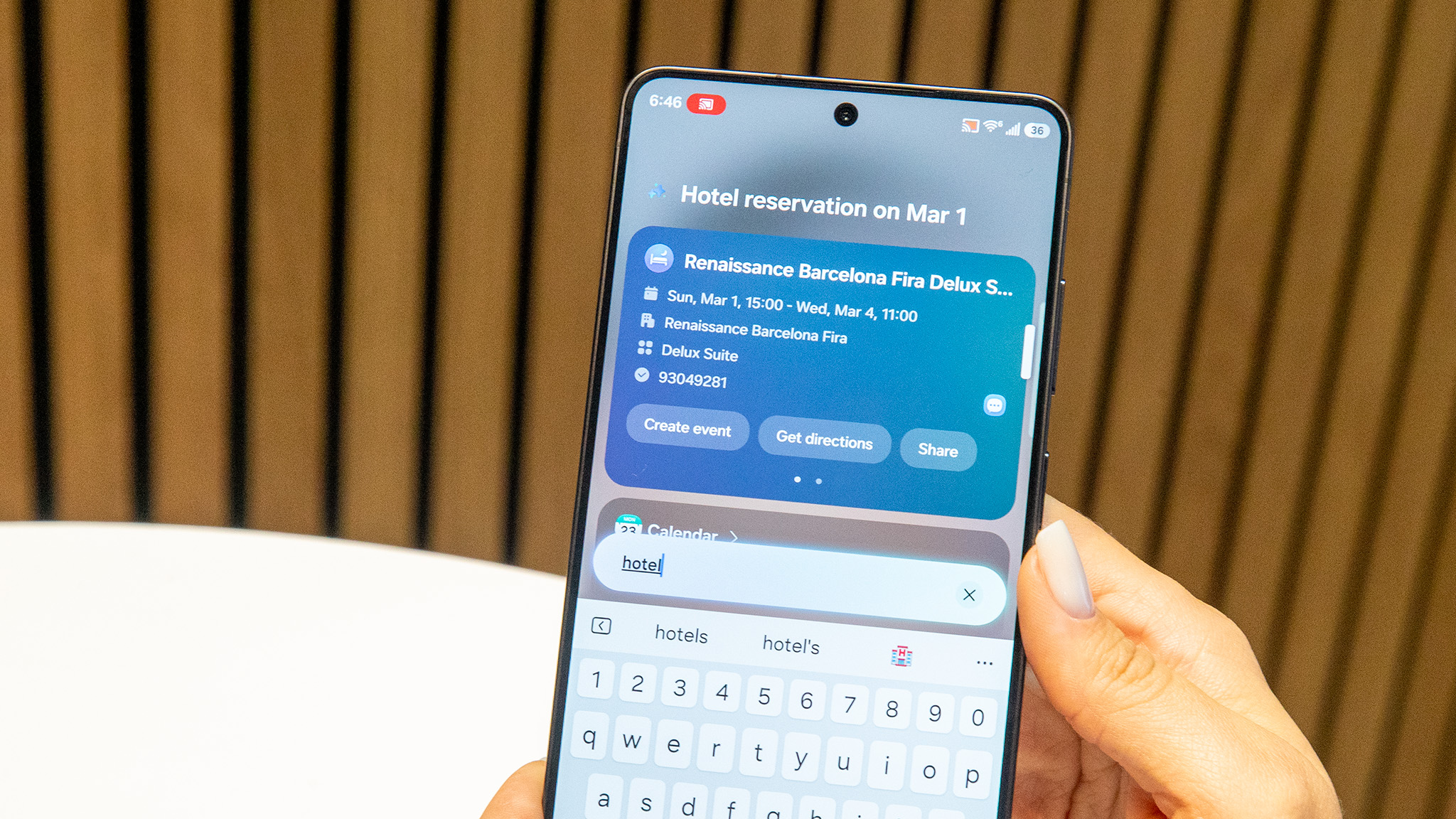 The search tool on a Samsung Galaxy S26 Ultra