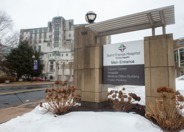 St. Francis Hospital in Hartford on Thursday, March 5, 2026. (Aaron Flaum/Hartford Courant)