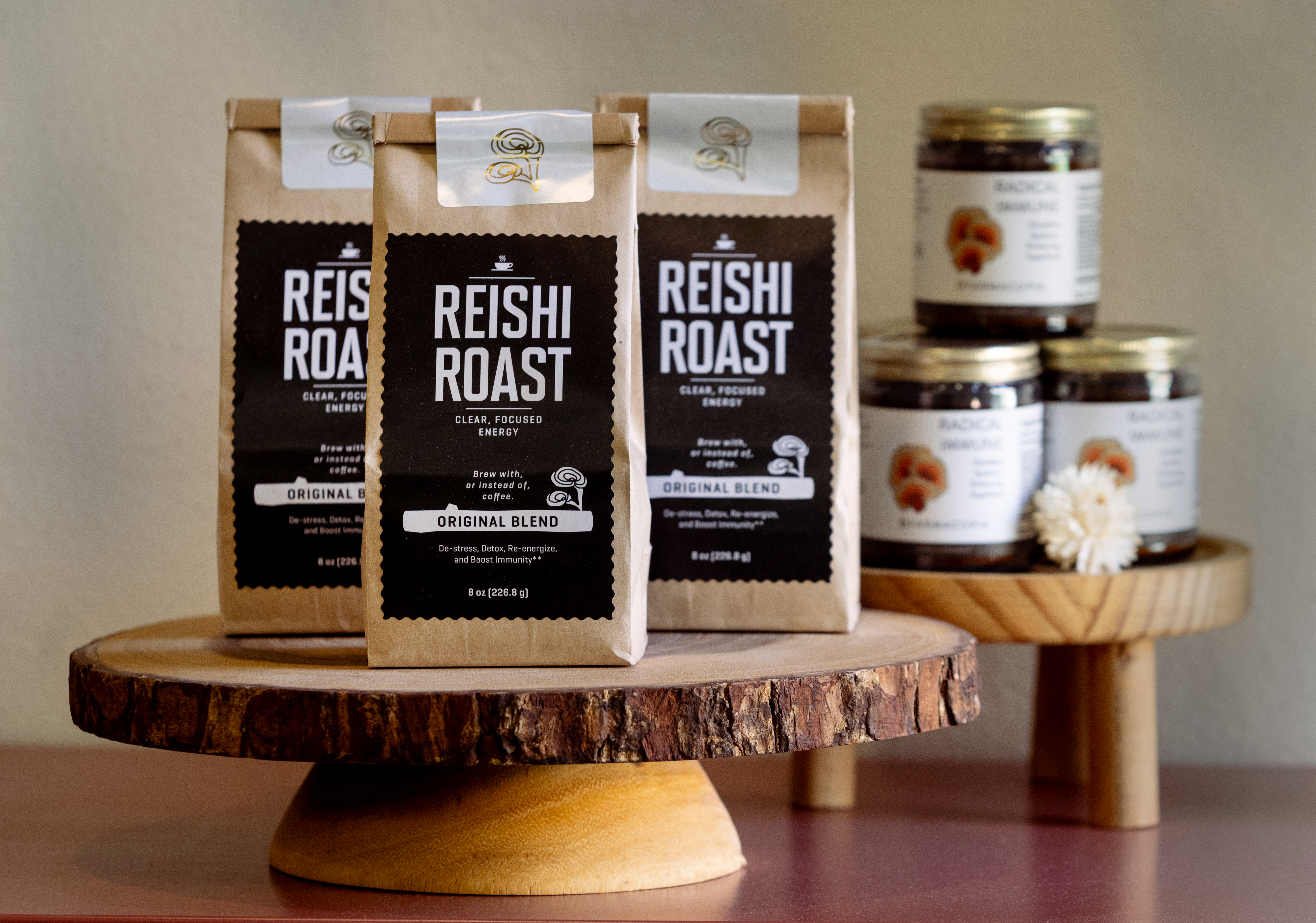 Farmacopiaâs coffee substitute Reishi Roast Friday, March 20, 2026 in...