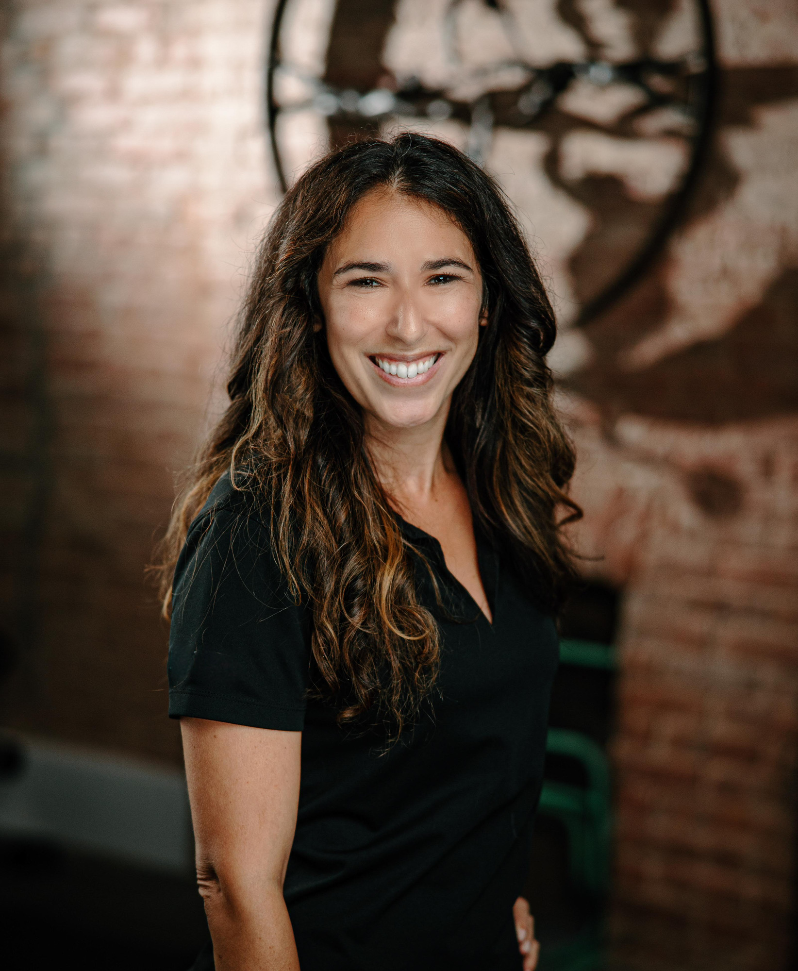 Woman demonstrates exercise