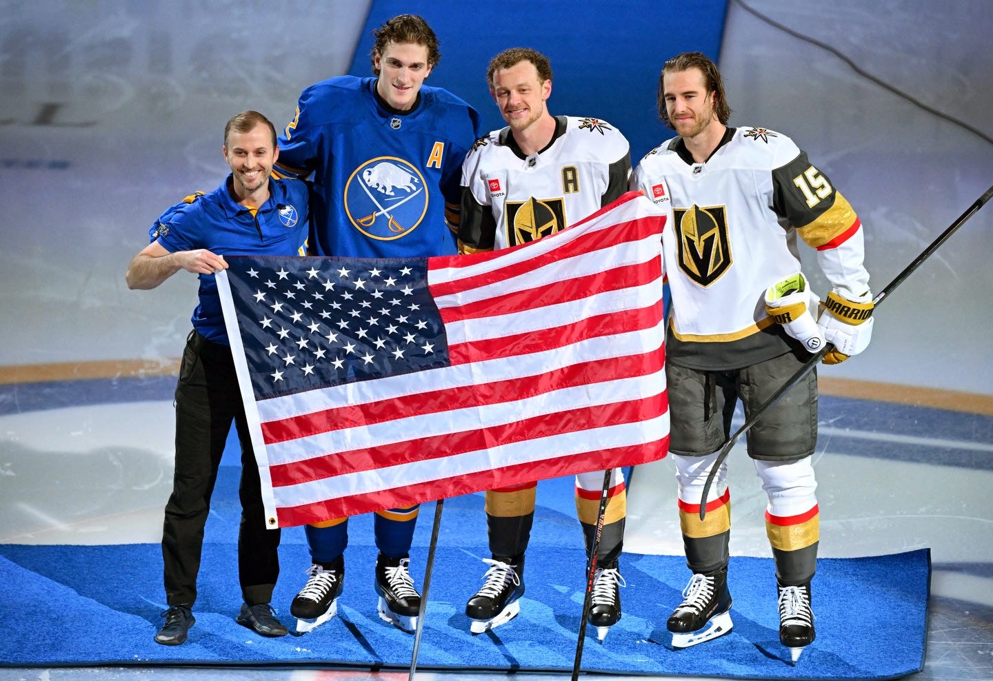 Thompson leads the way on night he's honored by Sabres