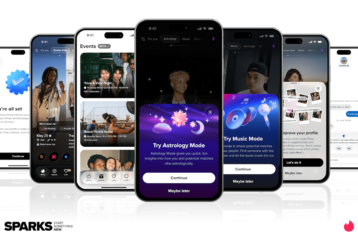 Tinder tries to lure people back to online dating with IRL events, virtual speed dating