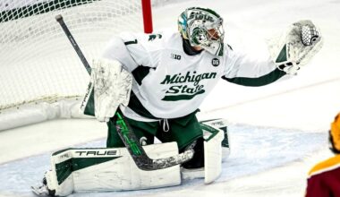Red Wings sign top goaltending prospect, Hobey Baker finalist Trey Augustine