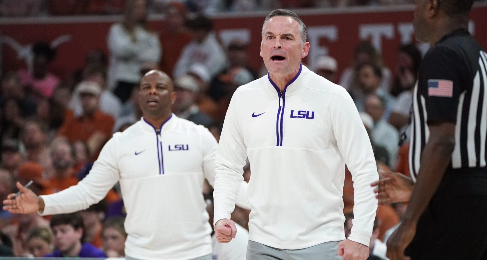 Mississippi State guard Iverson Molinar (1) battles with Kentucky guard Davion Mintz (10) during the second half of the SEC Men's Basketball Tournament game at Bridgestone Arena in Nashville, Tenn., Thursday, March 11, 2021. (© Andrew Nelles / Tennessean.com via Imagn Content Services, LLC)