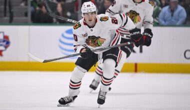 Ten Blackhawks thoughts: Who will be Jason Dickinson’s successor as shutdown center?