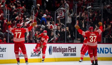In playoff atmosphere, Red Wings find a way to critical win over Montreal