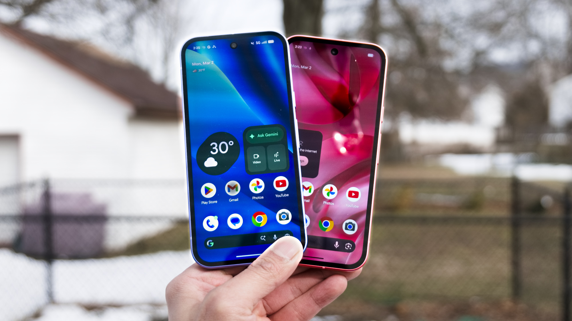 Pixel 10a vs Pixel 9a.