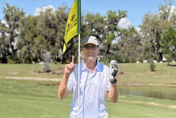 Villager John Graham got the lucky ace