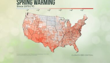 Spring Warming Trends Across the United States