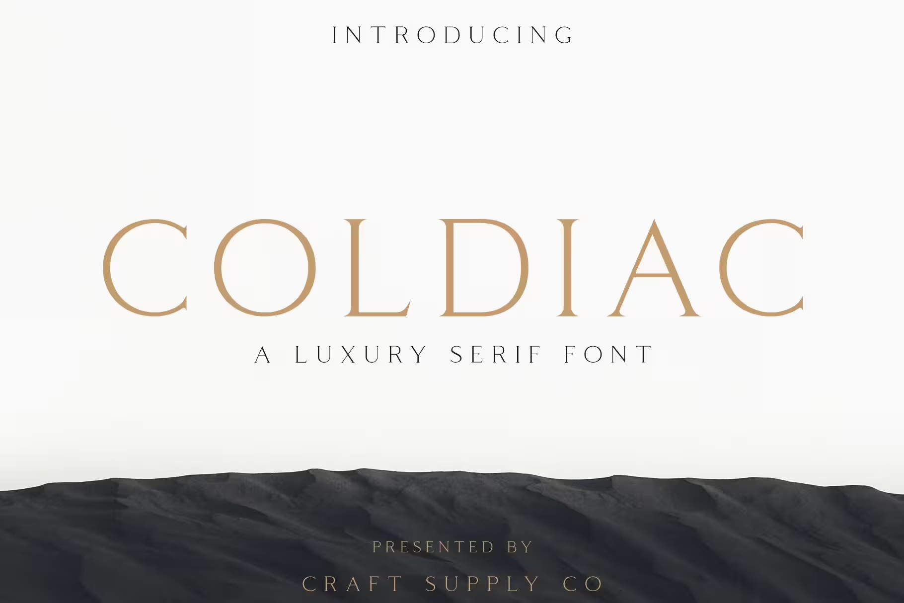 Coldiac font from Craft Supply Co