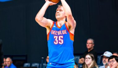 Oklahoma City Thunder sign Payton Sandfort to two-way contract, waive Buddy Boeheim