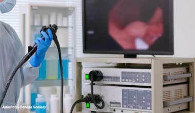 Medical professional performing a colonoscopy