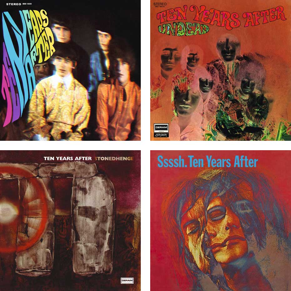 Ten Years After's first four albums: Ten Years After, Undead, Stonedhenge and Ssssh