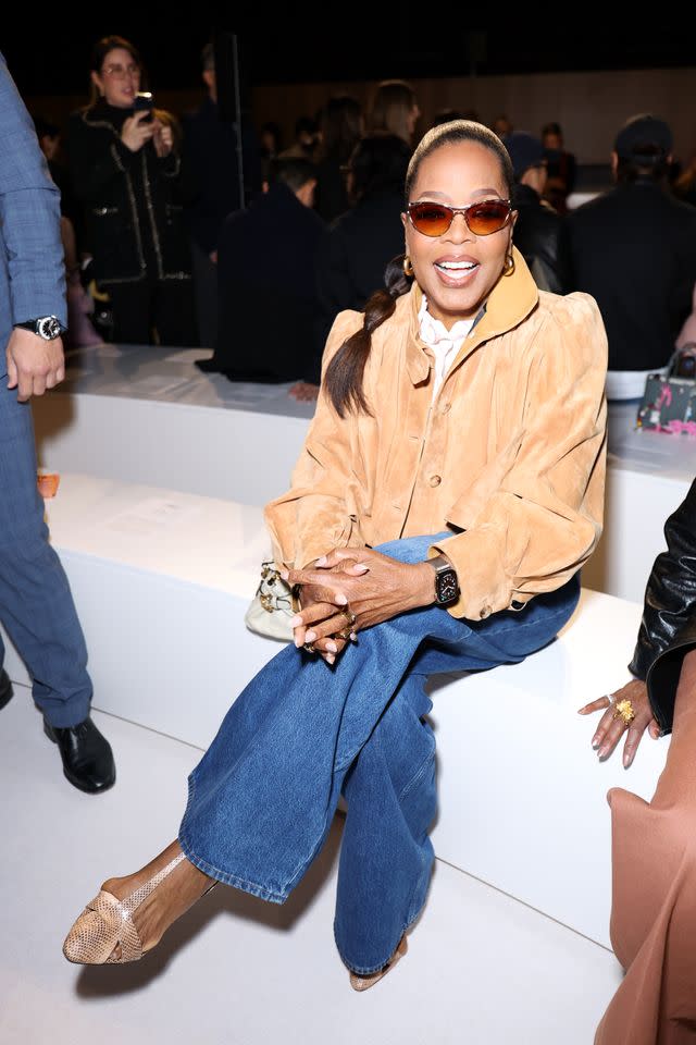 Oprah Winfrey sitting front row on March 5, 2026Credit: Getty