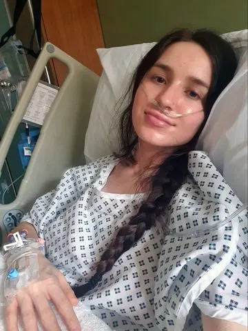 Amy Peckham-Driver after surgery for endometriosis.Credit: Courtesy Amy Peckham-Driver