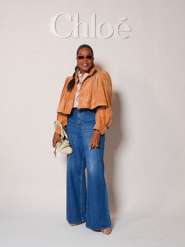 Oprah Winfrey at Paris Fashion Week on March 5, 2026Credit: Getty