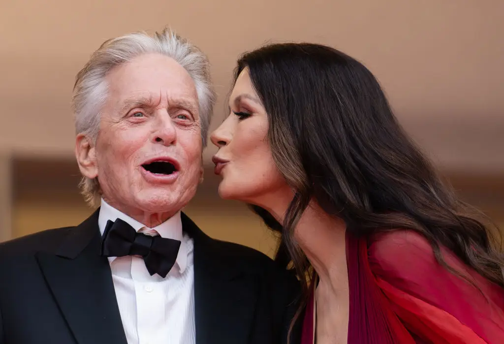 Douglas spoke about how his revelation affected his wife of 25 years, Catherine Zeta-Jones (Samir Hussein/WireImage)