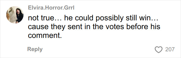 User comment on social media arguing Timothée Chalamet could still win Oscar despite controversial remarks.