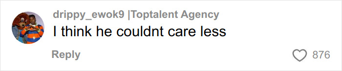 Screenshot of a social media comment by Toptalent Agency user drippy_ewok9 reacting to Timothée Chalamet's alleged arrogant streak impacting Oscar chances.