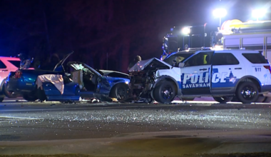 Officer involved crash on East Montgomery Cross Road