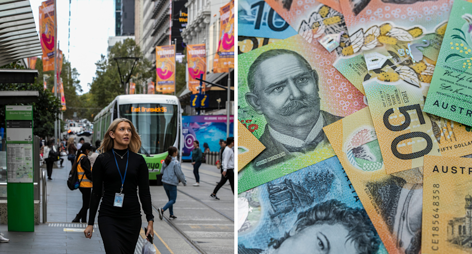 Aussie worker and Australian money